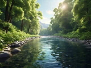 river in the forest