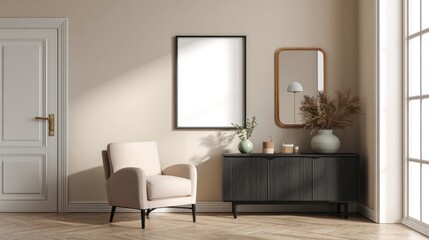 Beige interior showcasing a modern design