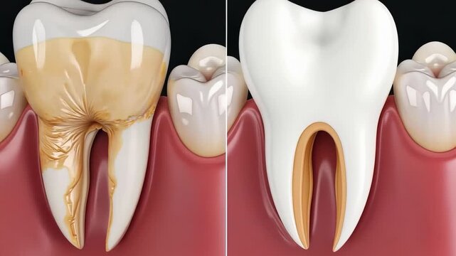 Comparison of Tooth Decay Progression and Treatment Effects on Health and Appearance of Dental Enamel and Gingival Tissue