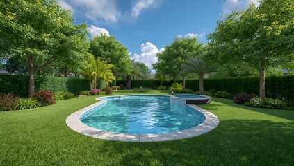 Oversaturated Real Estate Photo with Virtual Landscaping