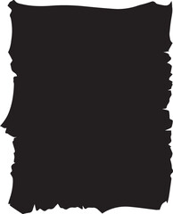 Torn Paper Edge Silhouette for Design Backdrops