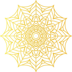 Luxury Golden Mandala Art for Background and Decoration

