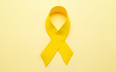 Suicide prevention day, Sarcoma, bone, bladder and Childhood cancer Awareness month, Yellow Ribbon for supporting people living and illness. children Healthcare and World cancer day concept