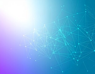 Modern network connection background for technology concepts and communication design, vibrant blue gradient design