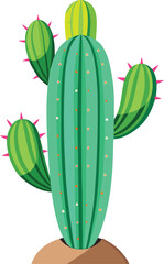 Watercolor-style cactus illustration