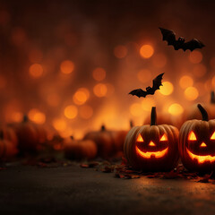 halloween pumpkin on a dark background