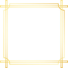 gold simple square frame
