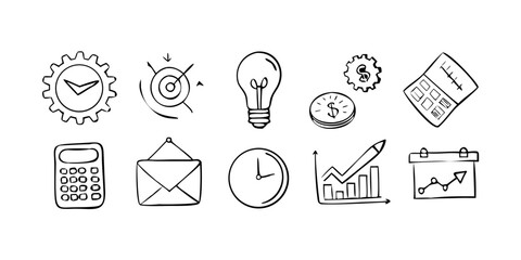 Business growth chart with upward trend arrow vector