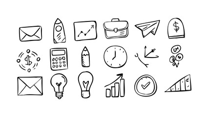 Hand drawn doodle of a butterfly insect wings