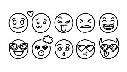 Happy Face Emoji with Starry Eyes smile