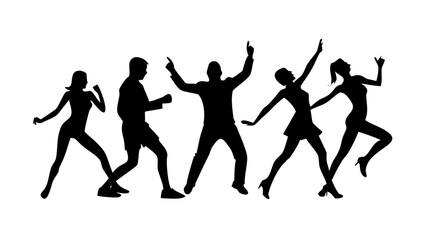 Joyful dancers celebrating dancing celebration