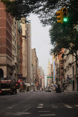 Obraz premium traffic light in the city