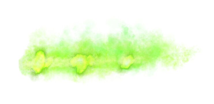 Realistic green fire burst from car exhaust with smoke on transparent background. Perfect for tuning visuals, drag racing, drift effects, anti lag systems and high performance car promo