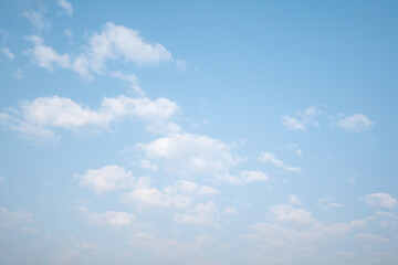 beautiful blue sky with clouds background