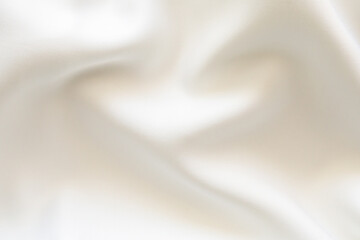 Abstract white fabric soft wave smooth texture surface background