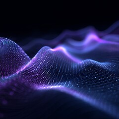 Digital Waveform: Abstract Data Visualization