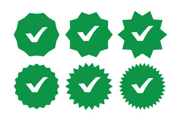 tick mark with checkbox icon. green checkmark sign for app, ui, website. vector illustration on transparent background.