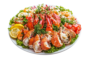 Delicious lobster isolated on transparent background