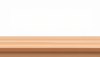 Close-up shot of a light brown wooden table surface with visible wood grain.