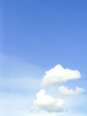Fototapeta premium blue sky with white clouds background