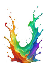 Milk splash wave, vertical 9:16, isolated