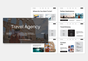 White Minimal Travel Agency Presentation