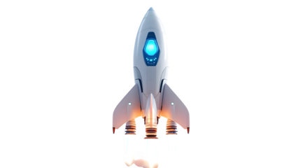 space rocket vector illustration