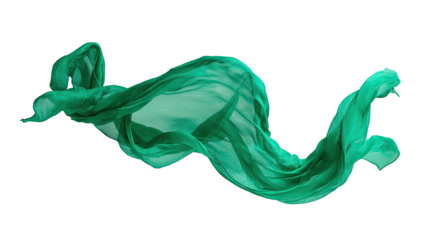 Teal fabric draped in abstract, flowing lines against a black background