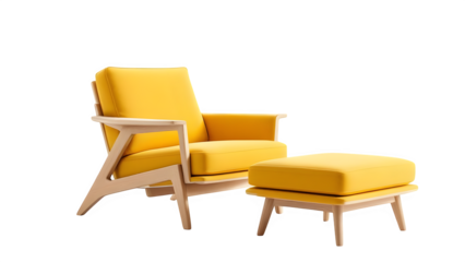 yellow leather chair