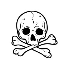 skull and crossbones vector illustration