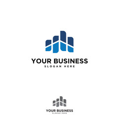 Fototapeta premium Simple design Home Financial And Accounting vector logo