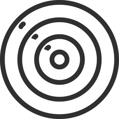 Target icon, success, goal achievement, focus, direction, aim