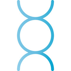 Elegant abstract design with gradient blue lines and circles