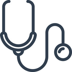 Stethoscope medical icon for healthcare industry promotion
