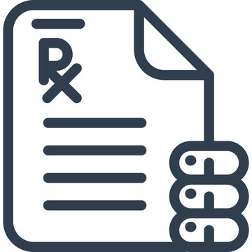 Medicine prescription and pills for medical treatment needs