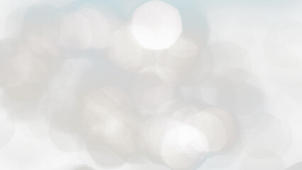 White bokeh effect overlay on transparent background © HTGanzo