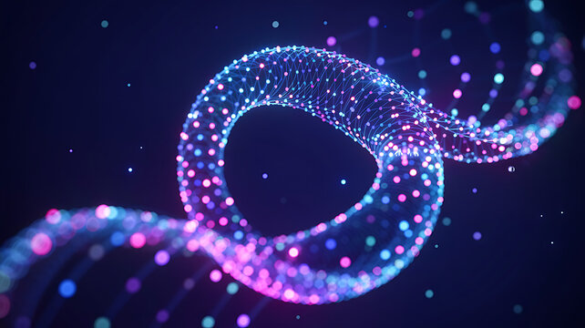 Zodiac signs Pisces and Leo in glowing cosmic space illustration - Powered by Adobe