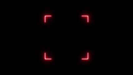 Neon red scanner. Animation of scanning line movement from left to right, top to bottom. - Powered by Adobe