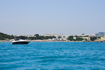 Fototapeta premium Salento coast and the sea village of Torre dell'Orso, Apulia, ITALY