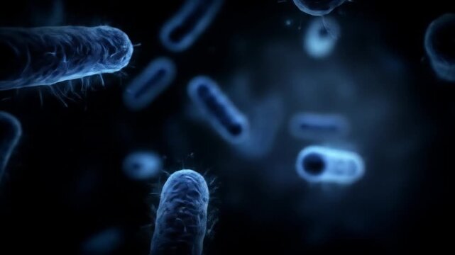Realistic bacteria cell background