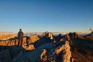 The view from the top of the Nuvolau, Dolomites, Italy