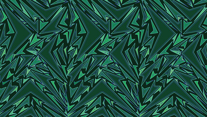 Geometric Abstract Green Triangular Shapes Pattern for Modern Digital Background