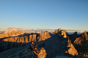 The view from the top of the Nuvolau, Dolomites, Italy