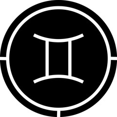 Gemini zodiac sign astrology symbol