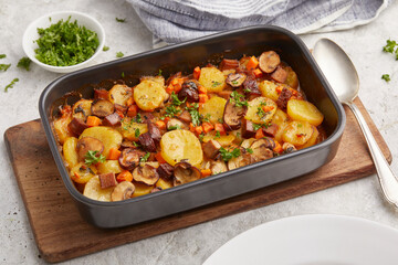 Potato tofu casserole