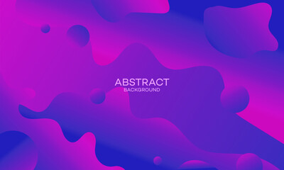 Abstract Purple and Blue Gradient Background with Fluid Shapes