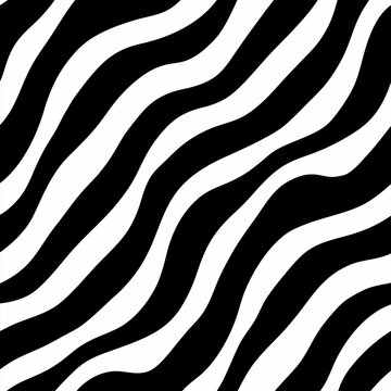 Geometric zebra stripe pattern with a modern abstract feel