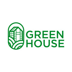 Greenhouse Green House Logo Template Vector
