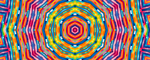 Bright multicolor background with colorful abstract kaleidoscopic pattern