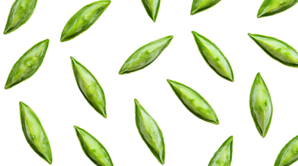 Fresh nopales cactus pads PNG isolated on clean white background organic Mexican vegetable concept